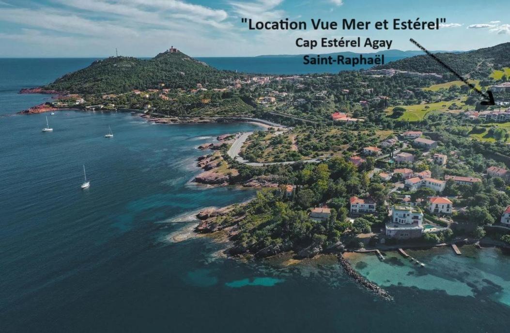 "Location Vue Mer Et Esterel", Cap Esterel Agay-Saint Raphael, T2, Piscines, Parking, Wifi Apartment Exterior photo